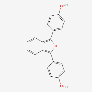 molecular formula C20H14O3 B12550524 4,4'-(2-Benzofuran-1,3-diyl)diphenol CAS No. 142717-68-8
