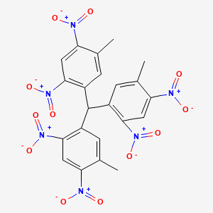 molecular formula C22H16N6O12 B12550531 Benzene, 1,1',1''-methylidynetris[5-methyl-2,4-dinitro- CAS No. 144432-14-4