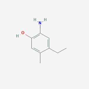 molecular formula C9H13NO B12550630 2-amino-4-ethyl-5-methylPhenol 