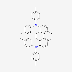 molecular formula C44H36N2 B12550636 N~1~,N~1~,N~8~,N~8~-Tetrakis(4-methylphenyl)pyrene-1,8-diamine CAS No. 142827-48-3