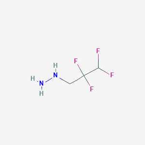 molecular formula C3H6F4N2 B12550645 Hydrazine, (2,2,3,3-tetrafluoropropyl)- CAS No. 667916-14-5