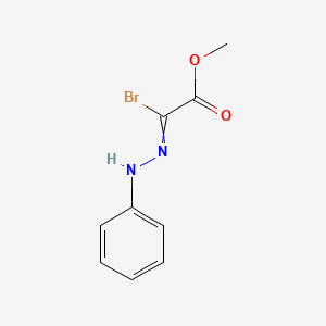 molecular formula C9H9BrN2O2 B12550659 Methyl bromo(2-phenylhydrazinylidene)acetate CAS No. 848476-92-6