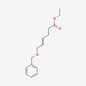 molecular formula C15H20O3 B12550706 Ethyl 6-(benzyloxy)hex-4-enoate CAS No. 667870-34-0