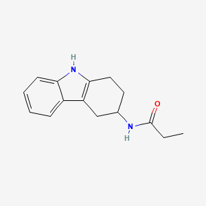 molecular formula C15H18N2O B12550713 N-(2,3,4,9-Tetrahydro-1H-carbazol-3-YL)propanamide CAS No. 159413-73-7