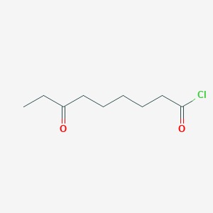 molecular formula C9H15ClO2 B12550754 Nonanoyl chloride, 7-oxo- CAS No. 144121-58-4