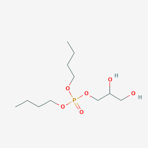 molecular formula C11H25O6P B12550849 Dibutyl 2,3-dihydroxypropyl phosphate CAS No. 189148-63-8