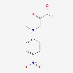 molecular formula C10H10N2O4 B12550866 3-[Methyl(4-nitrophenyl)amino]-2-oxopropanal CAS No. 142846-61-5