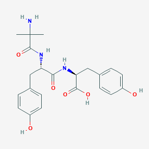 molecular formula C22H27N3O6 B12550894 2-Methylalanyl-L-tyrosyl-L-tyrosine CAS No. 821776-19-6