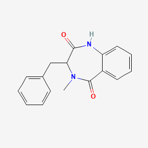 molecular formula C17H16N2O2 B1255091 Cyclopeptine 