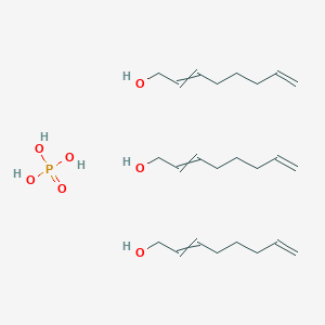 molecular formula C24H45O7P B12550958 Phosphoric acid--octa-2,7-dien-1-ol (1/3) CAS No. 176533-62-3