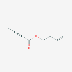 molecular formula C8H10O2 B12550981 2-Butynoic acid, 3-butenyl ester CAS No. 143121-28-2