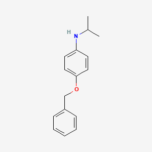 molecular formula C16H19NO B12551001 4-(Benzyloxy)-N-(propan-2-yl)aniline CAS No. 173908-88-8