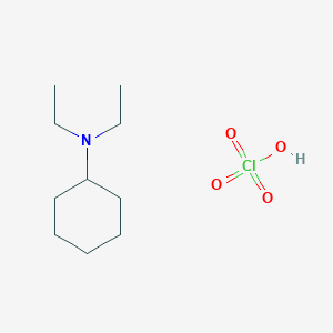 molecular formula C10H22ClNO4 B12551002 N,N-diethylcyclohexanamine;perchloric acid CAS No. 143486-13-9