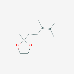 molecular formula C11H20O2 B12551012 2-(3,4-Dimethylpent-3-en-1-yl)-2-methyl-1,3-dioxolane CAS No. 142787-67-5