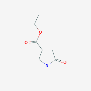molecular formula C8H11NO3 B12551027 Ethyl 1-methyl-5-oxo-2,5-dihydro-1H-pyrrole-3-carboxylate CAS No. 191926-06-4