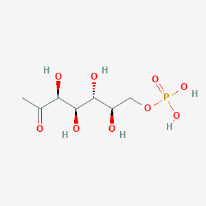 molecular formula C7H15O9P B1255104 1-Deoxy-D-altro-heptulose 7-phosphate 