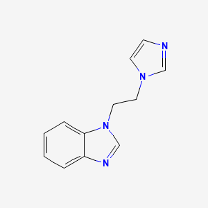 molecular formula C12H12N4 B12551052 1-(2-Imidazol-1-ylethyl)benzimidazole CAS No. 144189-88-8