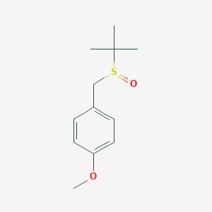 molecular formula C12H18O2S B12551109 Benzene, 1-[[(1,1-dimethylethyl)sulfinyl]methyl]-4-methoxy- CAS No. 178549-33-2