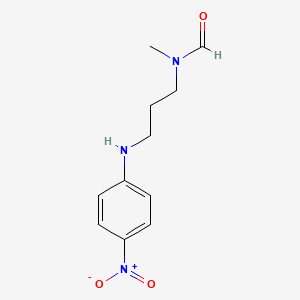 molecular formula C11H15N3O3 B12551199 N-Methyl-N-[3-(4-nitroanilino)propyl]formamide CAS No. 821780-05-6