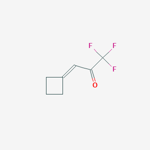 molecular formula C7H7F3O B12551218 3-Cyclobutylidene-1,1,1-trifluoropropan-2-one CAS No. 146801-52-7