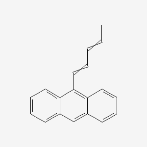 molecular formula C19H16 B12551267 9-(Penta-1,3-dien-1-YL)anthracene CAS No. 144101-74-6