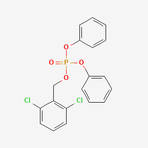 molecular formula C19H15Cl2O4P B12551273 (2,6-Dichlorophenyl)methyl diphenyl phosphate CAS No. 142209-23-2