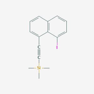 molecular formula C15H15ISi B12551288 Silane, [(8-iodo-1-naphthalenyl)ethynyl]trimethyl- CAS No. 192384-39-7
