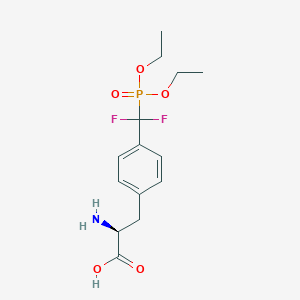 molecular formula C14H20F2NO5P B12551336 L-Phenylalanine, 4-[(diethoxyphosphinyl)difluoromethyl]- CAS No. 160751-42-8