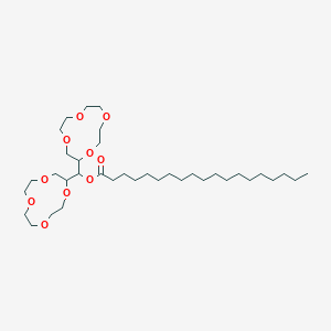 molecular formula C36H68O10 B12551341 Bis(1,4,7,10-tetraoxacyclododecan-2-YL)methyl nonadecanoate CAS No. 189759-40-8
