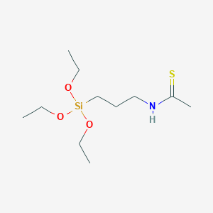 molecular formula C11H25NO3SSi B12551472 N-[3-(Triethoxysilyl)propyl]ethanethioamide CAS No. 168205-99-0