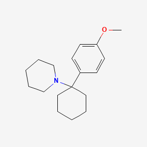 molecular formula C18H27NO B1255153 1-(1-(4-Methoxyphenyl)cyclohexyl)piperidine CAS No. 2201-35-6