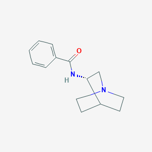 molecular formula C14H18N2O B12551544 N-[(3S)-1-Azabicyclo[2.2.2]octan-3-yl]benzamide CAS No. 155778-26-0