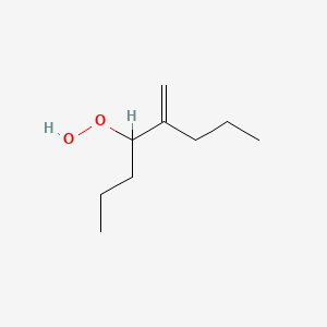 molecular formula C9H18O2 B12551551 5-Methylideneoctane-4-peroxol CAS No. 142921-13-9