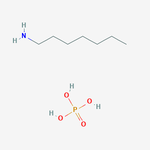 molecular formula C7H20NO4P B12551603 Heptan-1-amine;phosphoric acid CAS No. 151705-72-5
