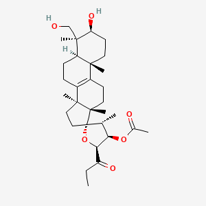 molecular formula C31H48O6 B1255161 22-Acetoxy-15-deoxoeucosterol 