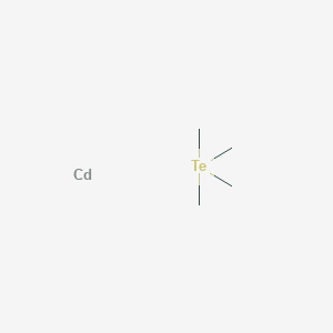 molecular formula C4H12CdTe B12551611 Cadmium;(trimethyl-lambda4-tellanyl)methane CAS No. 143481-66-7