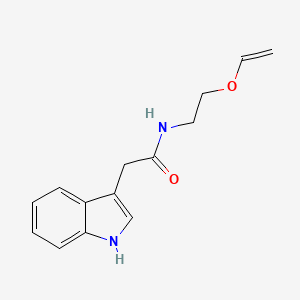 molecular formula C14H16N2O2 B12551636 N-[2-(Ethenyloxy)ethyl]-2-(1H-indol-3-yl)acetamide CAS No. 143139-07-5