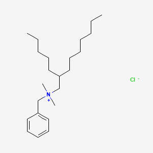 molecular formula C23H42ClN B12551675 N-Benzyl-N,N-dimethyl-2-pentylnonan-1-aminium chloride CAS No. 143110-80-9