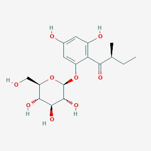molecular formula C17H24O9 B1255168 Multifidol glucoside 