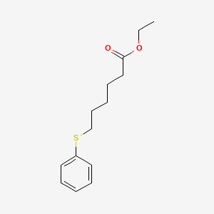 molecular formula C14H20O2S B12551722 Ethyl 6-(phenylsulfanyl)hexanoate CAS No. 142260-67-1