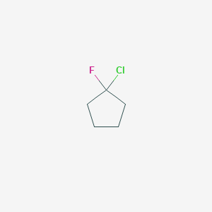 molecular formula C5H8ClF B12551747 1-Chloro-1-fluorocyclopentane CAS No. 145853-35-6