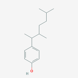 molecular formula C15H24O B12551764 4-(3,6-Dimethylheptan-2-YL)phenol CAS No. 142731-55-3