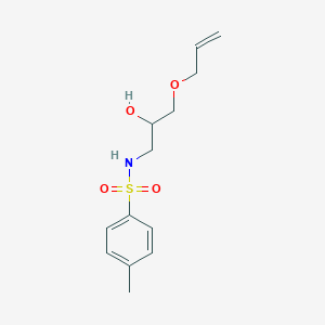 molecular formula C13H19NO4S B12551770 N-{2-Hydroxy-3-[(prop-2-en-1-yl)oxy]propyl}-4-methylbenzene-1-sulfonamide CAS No. 821775-55-7