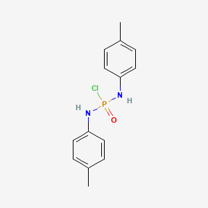 molecular formula C14H16ClN2OP B12551778 N,N'-Bis(4-methylphenyl)phosphorodiamidic chloride CAS No. 177906-45-5