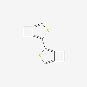 molecular formula C12H6S2 B12551802 2-(3-Thiabicyclo[3.2.0]hepta-1,4,6-trien-2-yl)-3-thiabicyclo[3.2.0]hepta-1,4,6-triene CAS No. 142189-45-5