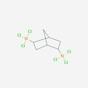 molecular formula C7H10Cl6Si2 B12551864 (Bicyclo[2.2.1]heptane-2,5-diyl)bis(trichlorosilane) CAS No. 179550-63-1