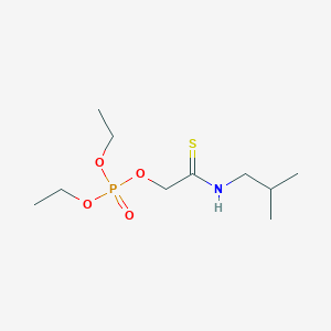 molecular formula C10H22NO4PS B12551873 Diethyl 2-[(2-methylpropyl)amino]-2-sulfanylideneethyl phosphate CAS No. 142783-39-9