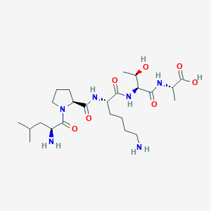 molecular formula C24H44N6O7 B12551876 L-Leucyl-L-prolyl-L-lysyl-L-threonyl-L-alanine CAS No. 821772-92-3