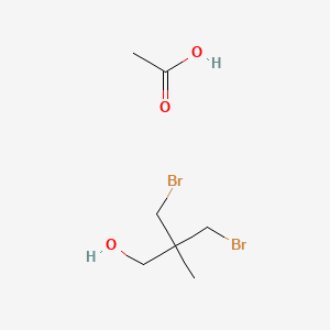 molecular formula C7H14Br2O3 B12551884 Acetic acid--3-bromo-2-(bromomethyl)-2-methylpropan-1-ol (1/1) CAS No. 181134-65-6