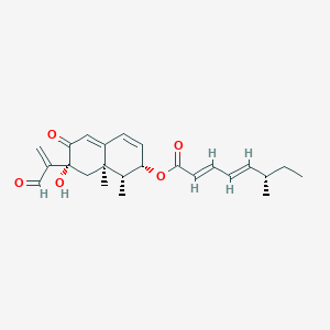 [(1R,2S,7R,8aR)-7-hydroxy-1,8a-dimethyl-6-oxo-7-(3-oxoprop-1-en-2-yl)-2,8-dihydro-1H-naphthalen-2-yl] (2E,4E,6S)-6-methylocta-2,4-dienoate